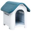 Dog House Blue 23.2"x29.5"x26" Polypropylene