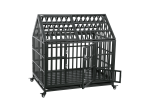 Heavy Duty Dog Cage pet Crate with Roof