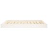 Dog Bed White 40"x29.1"x3.5" Solid Wood Pine