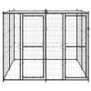 Outdoor Dog Kennel Steel with Roof 52.1 ft¬≤