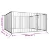 Outdoor Dog Kennel 78.7"x78.7"x39.4"