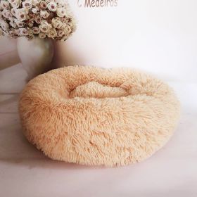 Plush pet nest (Option: Apricot-120cm)