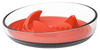 Pet Life 'Cirlicue' Shark Fin Shaped Modern Slow Feeding Pet Bowl