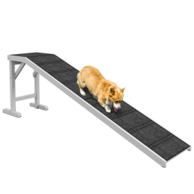 Ramp For Dog Bed, Pet Ramp For Dog With Non-slip Carpet And Top Platform (Option: Wooden ramps)