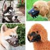 Dog Muzzle Leather, Comfort Secure Anti-Barking Muzzles For Small Medium Large Dogs, Breathable And Adjustable, Allows Drinking And Panting